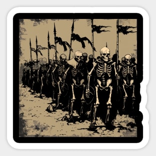 skeletons Sticker